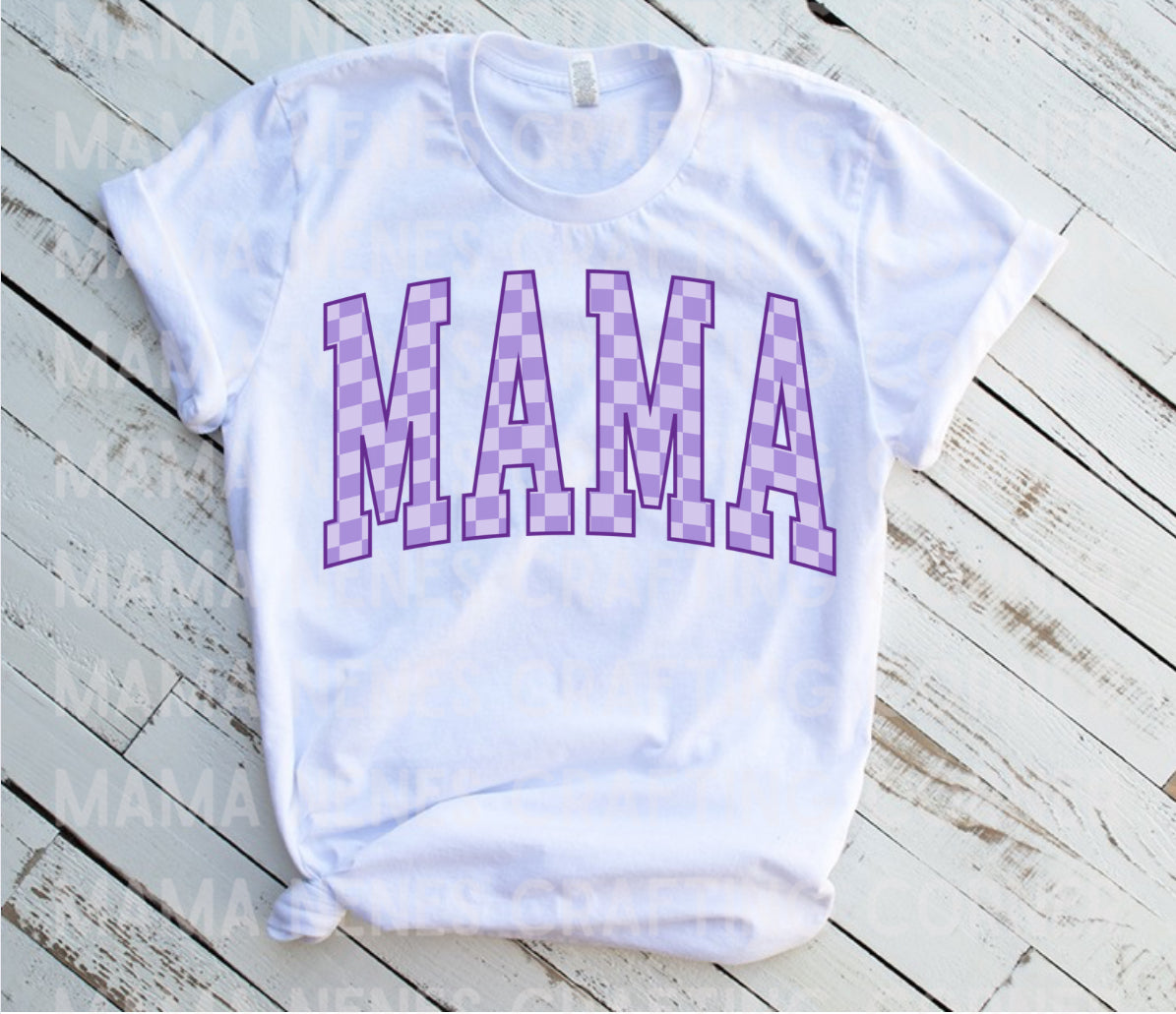 Mama checkered (purple)
