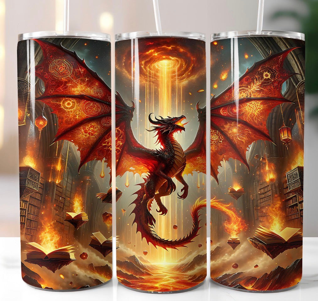 Fire dragon tumbler