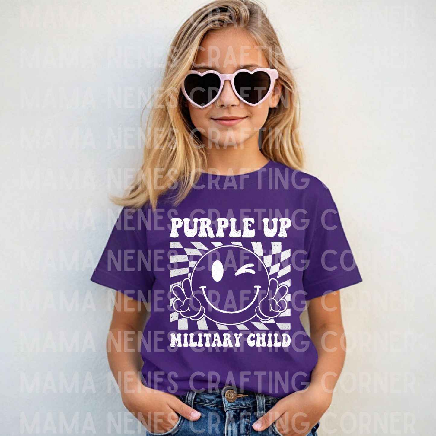 Purple up wink