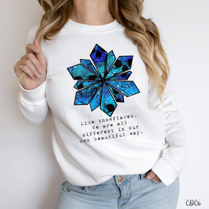 Like snowflakes we are all different