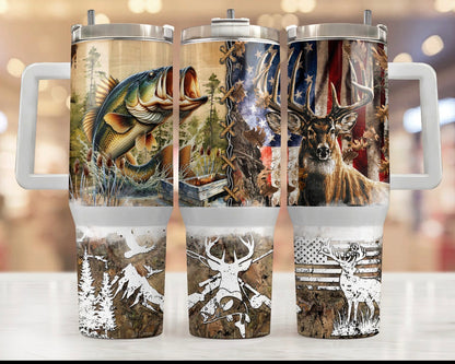 Hunting and fishing tumbler (read description)