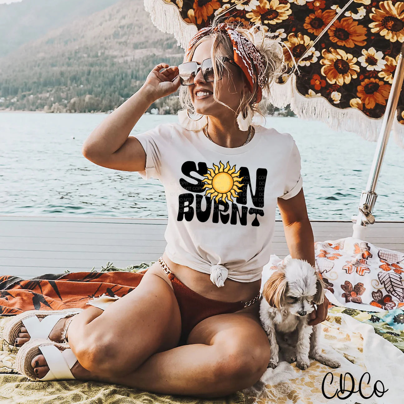 Retro sun burnt