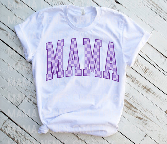 Mama checkered (purple)
