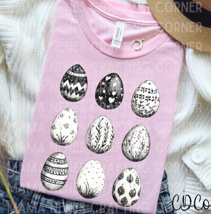 Easter egg collage