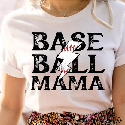 Ball mama thunderbolt baseball