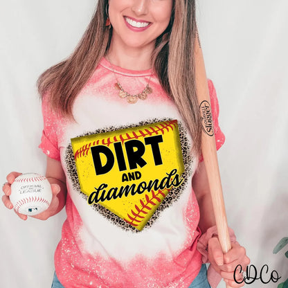 Softball dirt and diamonds