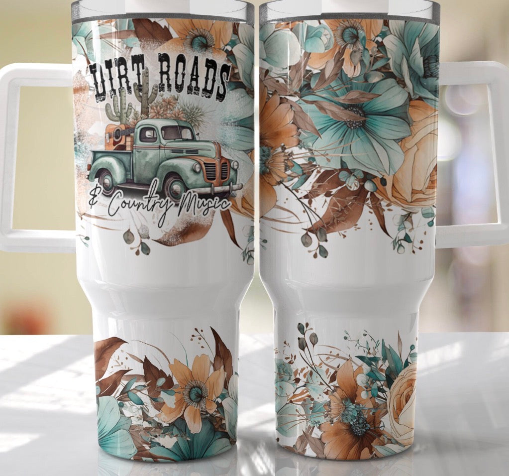 Country roads tumbler (read description)