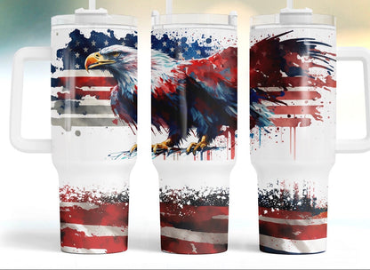 American flag/Eagle tumbler (read description)