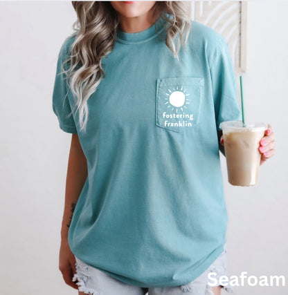 Adult Fostering Franklin Verse Pocket Tee