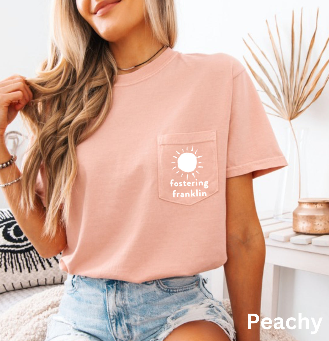 Adult Fostering Franklin Verse Pocket Tee