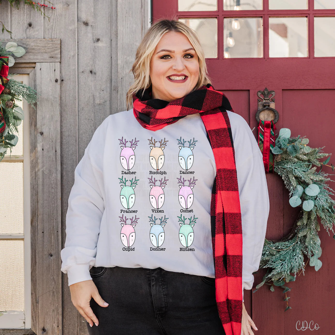 Pastel reindeer