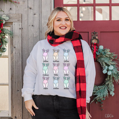 Pastel reindeer