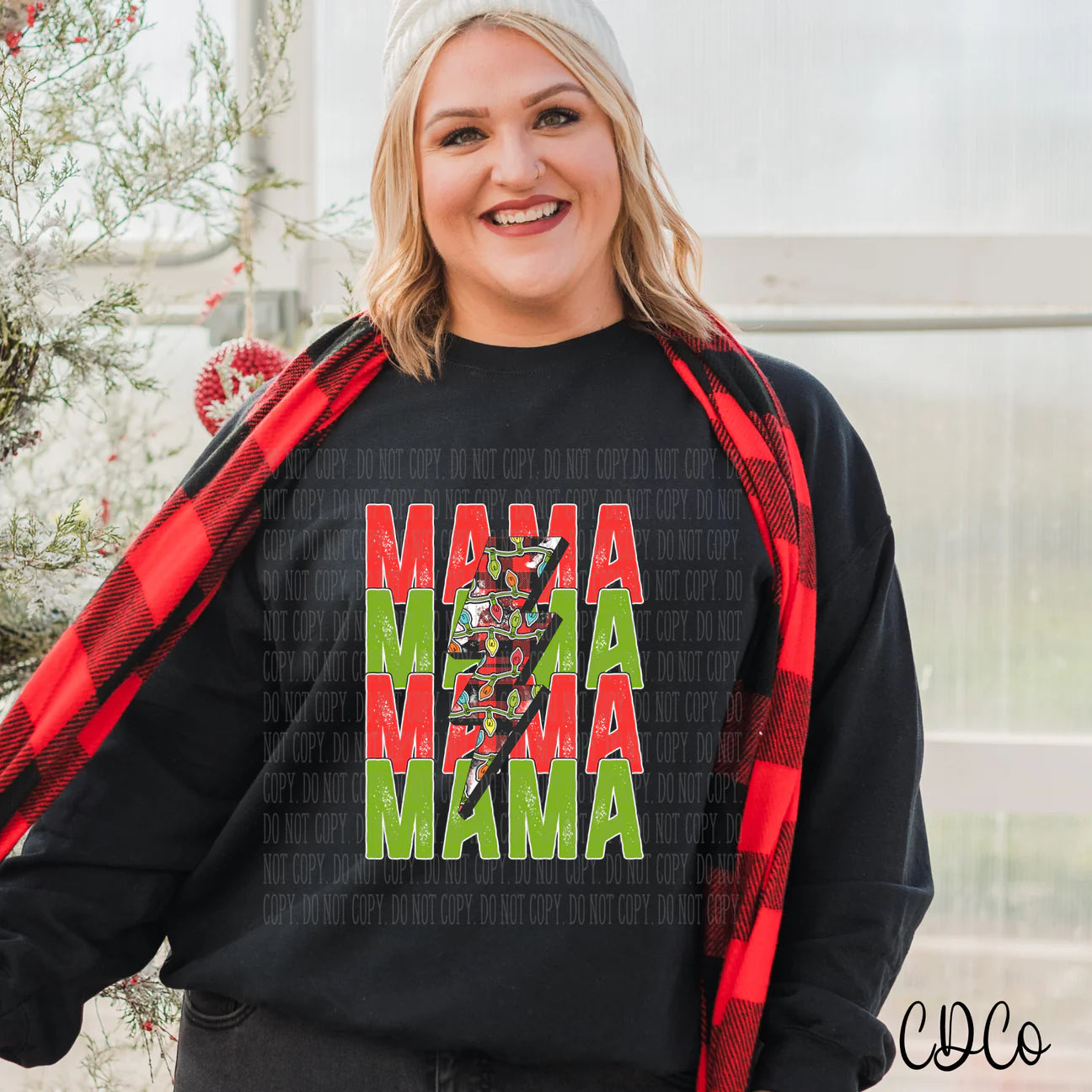 Mama stacked Christmas bolt