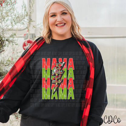 Mama stacked Christmas bolt