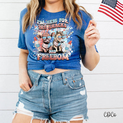 I’m here for the snacks and freedom
