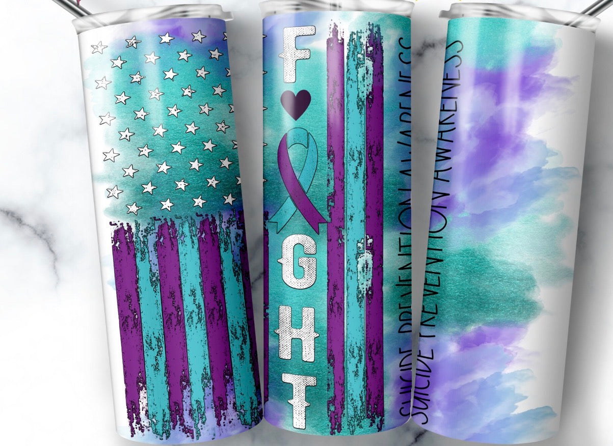 S*icide Awareness tumbler