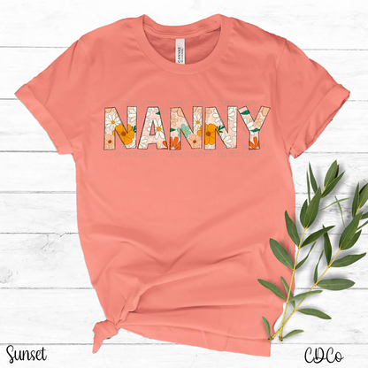 Floral block names- Nanny