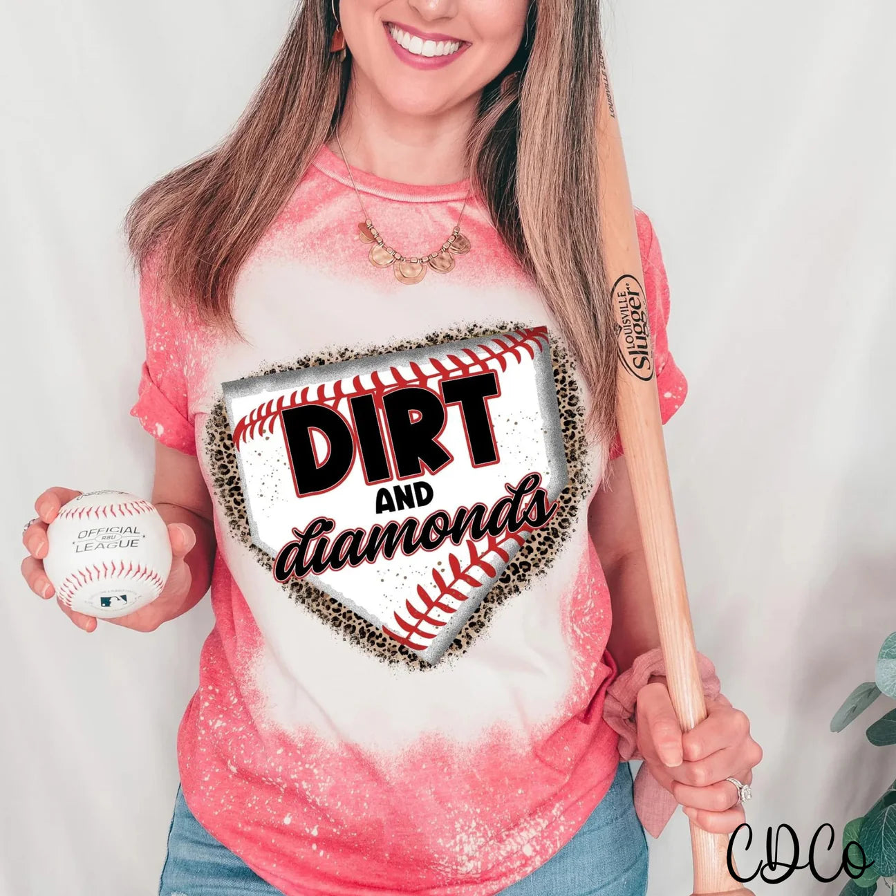 Baseball dirt and diamonds