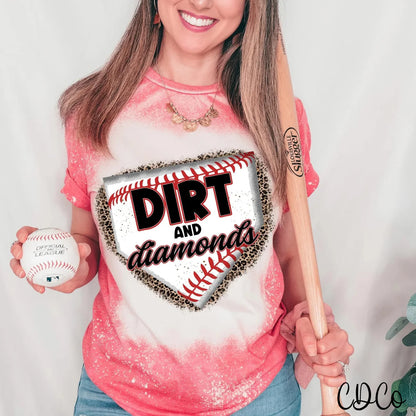 Baseball dirt and diamonds