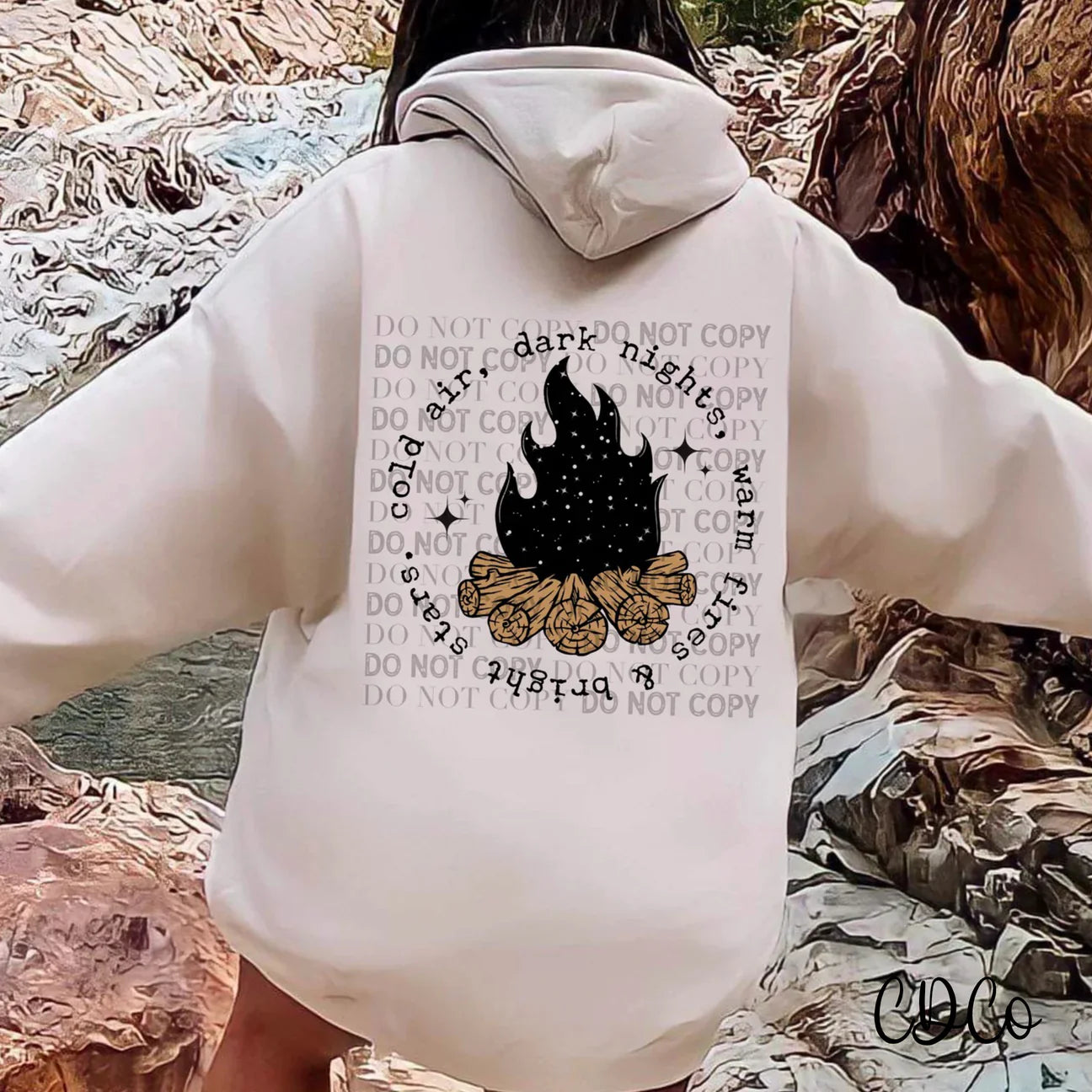 Cold air dark nights warm fires