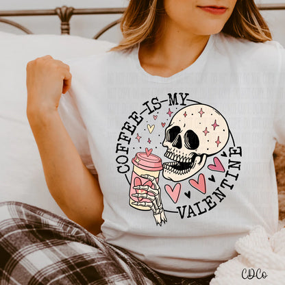 Coffee is my valentine skellie