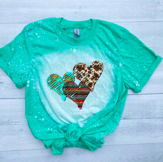 Printed hearts