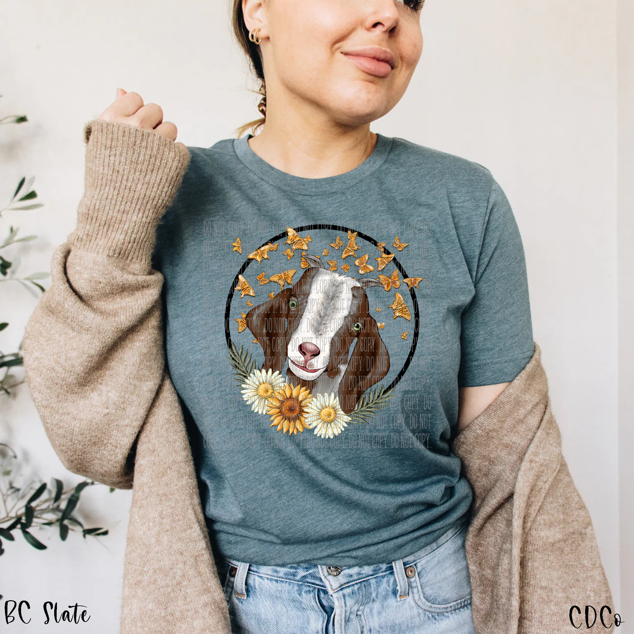 Floral goat
