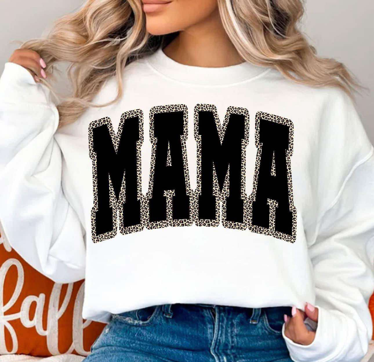 Black & Leopard Mama Tee